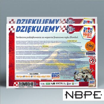 Podziękowania Złombol 2024 edycja 18