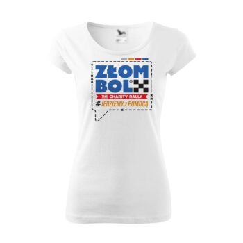 T-shirt Złombol logo dymek damska