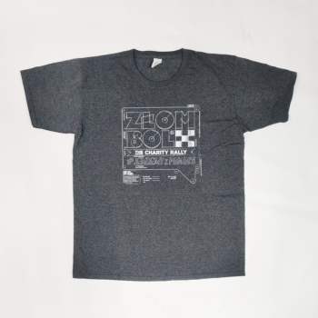 T-shirt Złombol blueprint szara OSTATNIE SZTUKI
